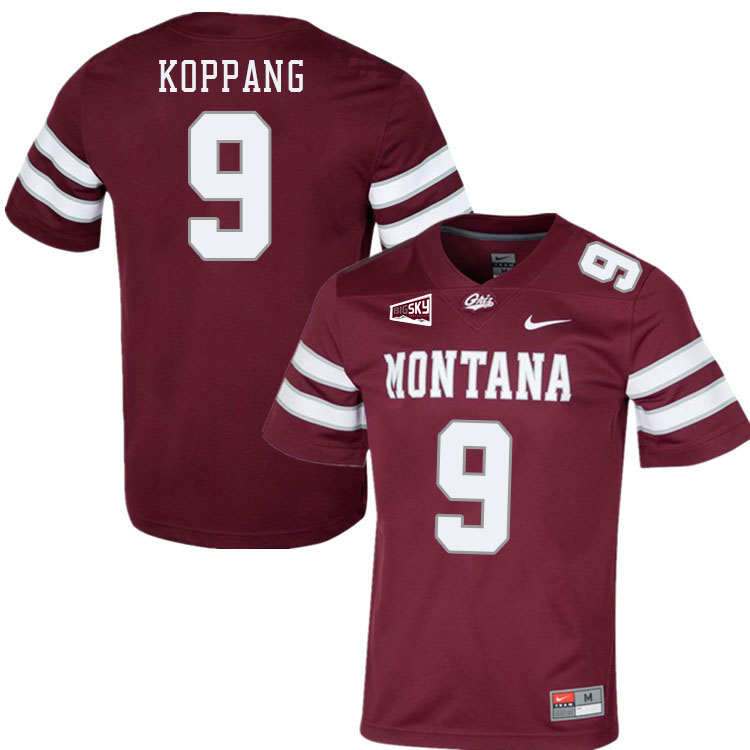 Montana Grizzlies #9 David Koppang College Football Jerseys Stitched Sale-Maroon
